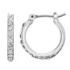 Nine West Pave Hoop Earrings -Deals My Glow Wardrobe Store 2666616