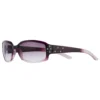 Nine West 56.5mm Rhinestone Rectangle Sunglasses -Deals My Glow Wardrobe Store 2736106 Purple