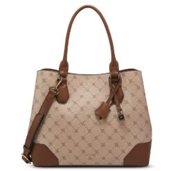 Nine West Brooklyn Jet Set Carryall Satchel Bag -Deals My Glow Wardrobe Store 3754136 Khaki