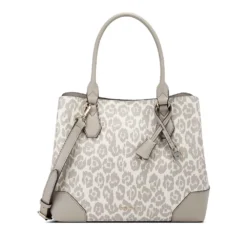 Nine West Brooklyn Jet Set Carryall Satchel Bag -Deals My Glow Wardrobe Store 3754136 Leo Print