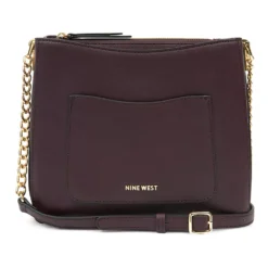 Nine West Kensington Crossbody Bag -Deals My Glow Wardrobe Store 3754141 Dark Garnet
