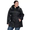 Plus Size Nine West Hooded Diamond-Quilted Belted Jacket -Deals My Glow Wardrobe Store 3803741
