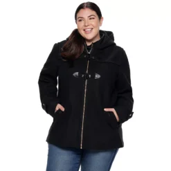 Plus Size Nine West Hooded Faux-Fur Trim Toggle Coat 7 Plus Size Nine West Hooded Faux-Fur Trim Toggle Coat -Deals My Glow Wardrobe Store 3803930 ALT3