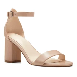 Nine West Sandy Women's Block Heel Sandals -Deals My Glow Wardrobe Store 3815467 Beige