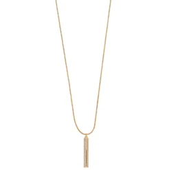 Nine West Pave Stick Pendant Necklace -Deals My Glow Wardrobe Store 3835680 Gold Tone