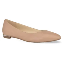 Nine West Corrine Women's Leather Ballet Flats -Deals My Glow Wardrobe Store 4306613 Medium Natural