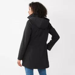 Women's Nine West Fleece-Lined Soft-Shell Jacket -Deals My Glow Wardrobe Store 4321308 ALT