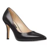 Nine West Flax Women's Leather Pumps -Deals My Glow Wardrobe Store 4464468 Black Leather