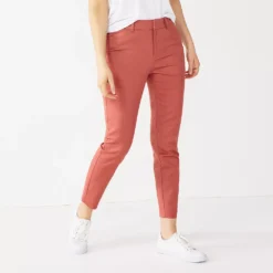 Women's Nine West Slim Ankle Pants -Deals My Glow Wardrobe Store 4549881 Mauve Jewel