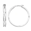 Nine West Large Link Hoop Earrings