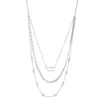 Nine West Links Multi-Row Necklace -Deals My Glow Wardrobe Store 4592028 Silver Tone