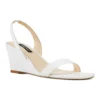 Nine West Kalia Women's Wedge Sandals 1 Nine West Kalia Women's Wedge Sandals -Deals My Glow Wardrobe Store 4639944 White