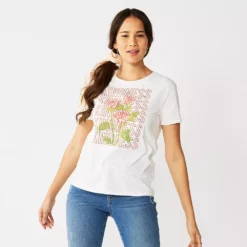 Women's Nine West Crewneck Graphic Tee -Deals My Glow Wardrobe Store 4646703 Kindness Roses