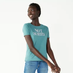 Women's Nine West Crewneck Graphic Tee -Deals My Glow Wardrobe Store 4646703 Not Sorry