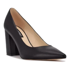 Nine West Cara Women's Block Heel Pumps -Deals My Glow Wardrobe Store 4648987 Black