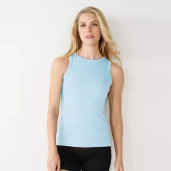 Women's Nine West Ribbed Tank -Deals My Glow Wardrobe Store 4841430 Peri Cream