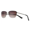 Women's Nine West 57mm Semi-Rimless Rectangle Sunglasses