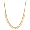 Nine West Circle Disc Pendants Frontal Necklace -Deals My Glow Wardrobe Store 4895430 Gold Tone