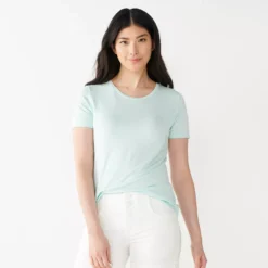 Women's Nine West Essential Crewneck Tee 163 Women's Nine West Essential Crewneck Tee -Deals My Glow Wardrobe Store 4911743 Bias Blue