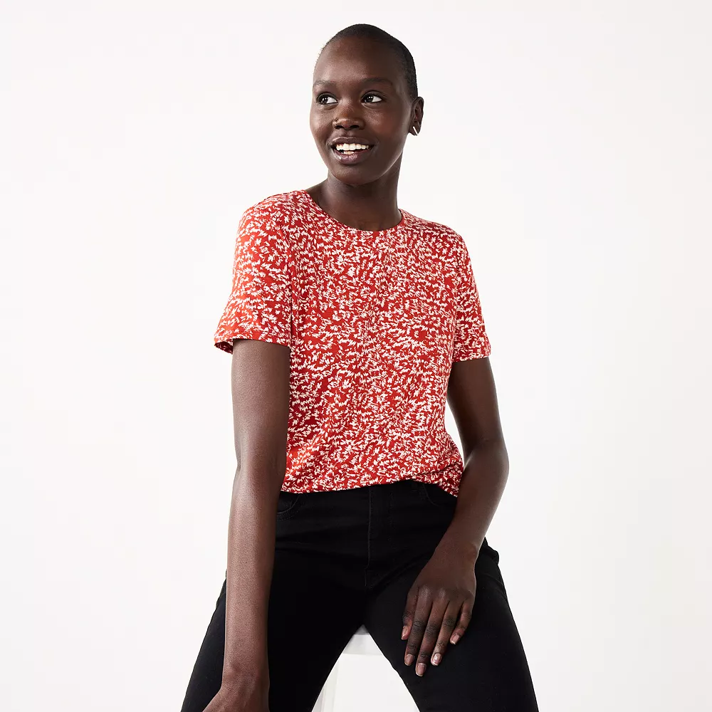 Women's Nine West Essential Crewneck Tee 87 Women's Nine West Essential Crewneck Tee - Image 85