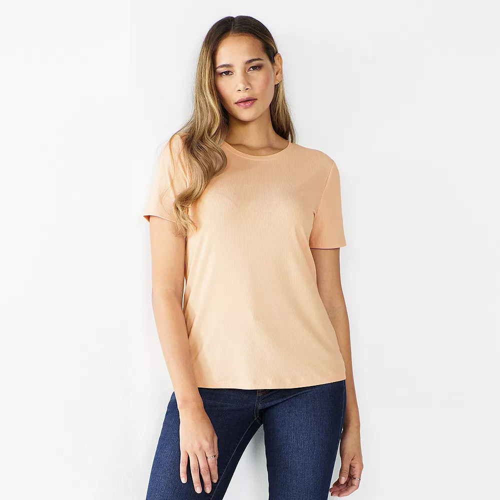 Women's Nine West Essential Crewneck Tee 20 Women's Nine West Essential Crewneck Tee - Image 18