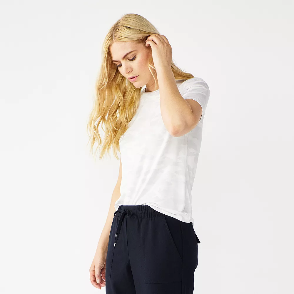 Women's Nine West Essential Crewneck Tee 73 Women's Nine West Essential Crewneck Tee - Image 71