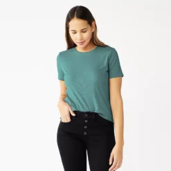 Women's Nine West Essential Crewneck Tee 156 Women's Nine West Essential Crewneck Tee -Deals My Glow Wardrobe Store 4911743 Huxley Blue Rib