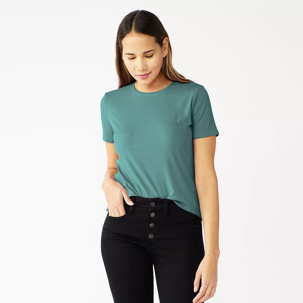 Women's Nine West Essential Crewneck Tee 68 Women's Nine West Essential Crewneck Tee - Image 66
