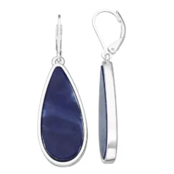 Nine West Simulated Stone Teardrop Earrings -Deals My Glow Wardrobe Store 4927820 Blue