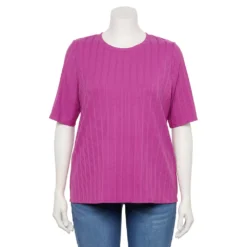 Plus Size Nine West Essential Elbow Sleeve Top -Deals My Glow Wardrobe Store 4950998 Gerera Bloom