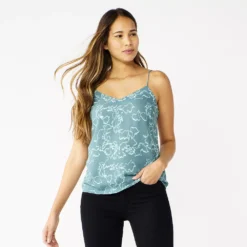 Women's Nine West V-Neck Layering Camisole -Deals My Glow Wardrobe Store 4951519 Sage Vine Floral