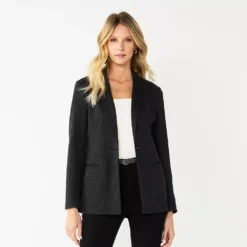 Women's Nine West Relaxed Blazer -Deals My Glow Wardrobe Store 4951623 Charcoal Herringbone