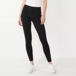 Women's Nine West Seamed Tummy-Control Ponte Leggings -Deals My Glow Wardrobe Store 4952203 Black