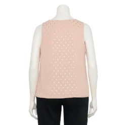 Plus Size Nine West Essential V-Neck Tank -Deals My Glow Wardrobe Store 4952917 ALT