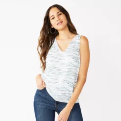 Women's Nine West V-Neck Tank -Deals My Glow Wardrobe Store 4974987 Marble