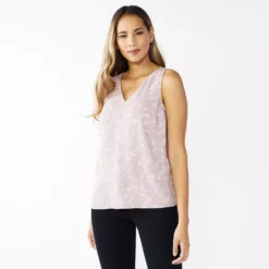 Women's Nine West V-Neck Tank -Deals My Glow Wardrobe Store 4974987 Purple Strokes