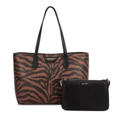 Nine West Landyn 2-Piece Tote & Shoulder Bag Set -Deals My Glow Wardrobe Store 4987450 Black Saddle Tan