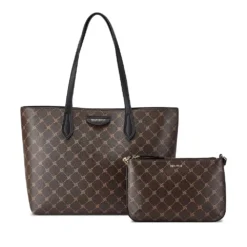 Nine West Landyn 2-Piece Tote & Shoulder Bag Set -Deals My Glow Wardrobe Store 4987450 Brown Black