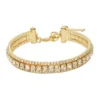 Nine West Thin Simulated Crystal Cuff Bracelet 2 Nine West Thin Simulated Crystal Cuff Bracelet -Deals My Glow Wardrobe Store 5016359 Gold Tone