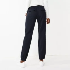 Women's Nine West Elastic-Cuff Relaxed Jogger Pants -Deals My Glow Wardrobe Store 5028329 ALT