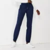 Women's Nine West Elastic-Cuff Relaxed Jogger Pants -Deals My Glow Wardrobe Store 5028329 Navy White Pinstripe