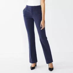 Women's Nine West Magic Waist Barely Bootcut Pants -Deals My Glow Wardrobe Store 5033819 Navy