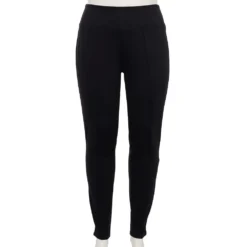 Plus Size Nine West Seamed Tummy-Control Ponte Leggings -Deals My Glow Wardrobe Store 5035946 Black