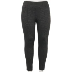 Plus Size Nine West Seamed Tummy-Control Ponte Leggings -Deals My Glow Wardrobe Store 5035946 Gray Menswear