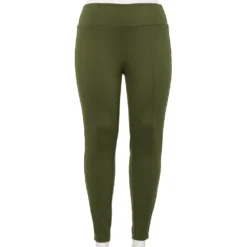 Plus Size Nine West Seamed Tummy-Control Ponte Leggings -Deals My Glow Wardrobe Store 5035946 Infantry Olive