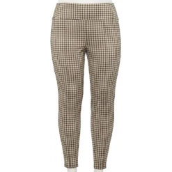 Plus Size Nine West Seamed Tummy-Control Ponte Leggings -Deals My Glow Wardrobe Store 5035946 Tan Plaid