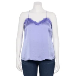 Plus Size Nine West V-Neck Camisole -Deals My Glow Wardrobe Store 5114982 Kelly Lavender
