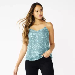 Petite Nine West V-Neck Layering Camisole -Deals My Glow Wardrobe Store 5120912 Sage Vine Floral