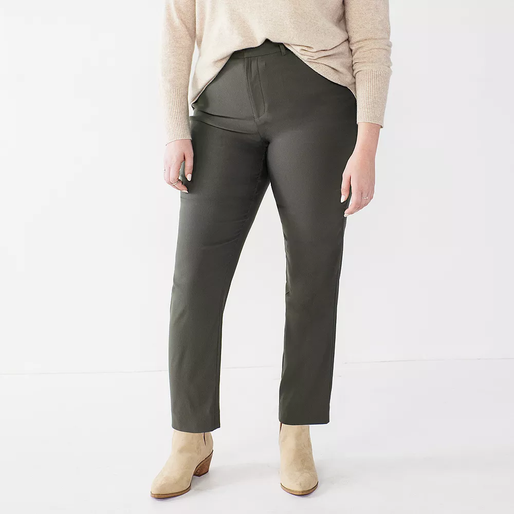 Plus Size Nine West Slim-Cut Ankle Pants 4 Plus Size Nine West Slim-Cut Ankle Pants - Image 2