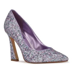 Nine West Trendz Women's High Heels -Deals My Glow Wardrobe Store 5191528 Lilac Glitter